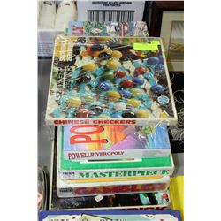 5 NOSTALGIC BOARD GAMES INCLUDING RISK,MASTERPIECE