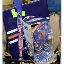 OILERS COLLECTIBLES INCLUDING 25 YEAR CELEBRATION