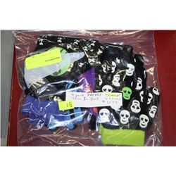 PK OF 6 GLOW INT HE DARK SAFETY GLOVES