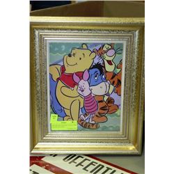 FRAMED AND MATTED COLLECTORS WINNIE THE POOH