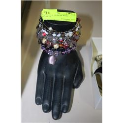 HAND STATUE DISPLAY WITH BRACELETS