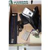 Image 1 : BOX W/POCKET KNIFE, WALLET, GRINDER,