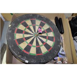 BOX W/DART BOARD AND ACCESSORIES