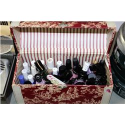 CARRY BAG FULL OF NAIL POLISH, NEW FILES,