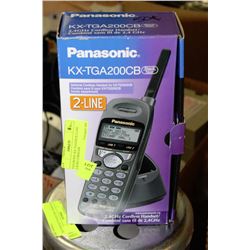 PANASONIC KX-TGA200CB 2 LINE 2.4GHZ CORDLESS