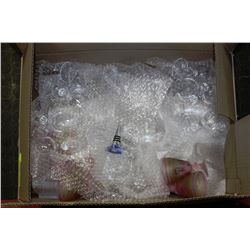 BOX OF STEMWARE