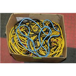 BOX OF EXTENSION CORDS