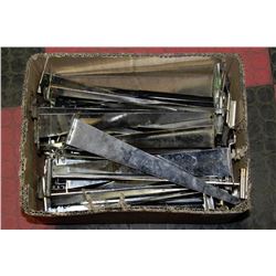 BOX OF SLAT WALL HOOKS