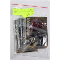 22 HOCKEY CARD GOALIE LOT WITH VLADISLAV TRETIAK,