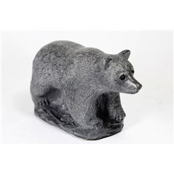 "BLACK BEAR" SOAPSTONE STYLE WOLF ORIGINAL