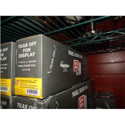 PANNEL NAILS - 1" - 6oz (170G) TUBs – 12 TUBS PER LOT - LIGHT BROWN