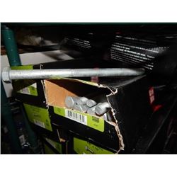 GRIP RITE 5/8" x 10"  HEX CAP SCREWS - 15 PER BOX