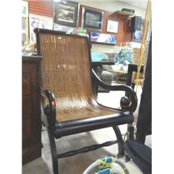 BAMBOO SEATED ACCENT CHAIR