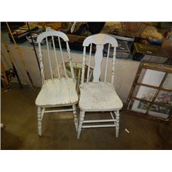 VINTAGE OLD CANADIAN CHAIRS - 2 TTL