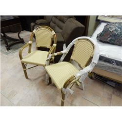 NEW WICKER PATIO CHAIR - 2 - WRAP STILL ON FROM MANUFACTURER