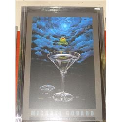 FRAMED PRINT - ZEN MARTINI - MICHAEL GODARD - GALLERY ESTIMATE - $500