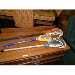 LACROSS STICKS - 3 TTL