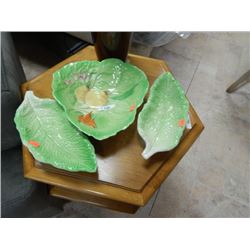 RETRO SALAD SET - 1 PLATE AS-IS = 3 PC