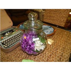 LARGE JAR WITH FLOWERS
