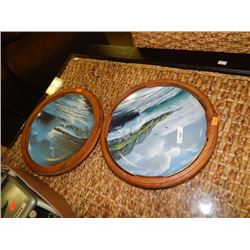 COLLECTOR PLATES - 2 TTL - WITH WOOD FRAMES