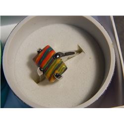 SOLITAIRE RING - GENUINE GEMSTONES - TURQUOISE