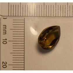 PEAR CUT SMOKED QUARTZ GEMSTONE