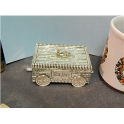 RAJAN WAGON DESIGN METAL TRINKET BOX