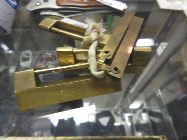 ORIENTAL BRASS LOCKS WITH UNIQUE KEY - 3 ttl