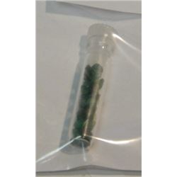 VILE OF ASSORTED EMERALDS