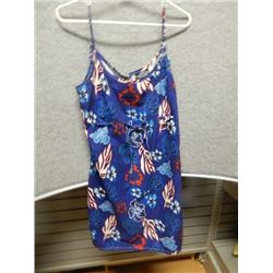 DRESS - LADIES - DISH - NAVY - LARGE - - swim-top BLUE/RED/WHITE