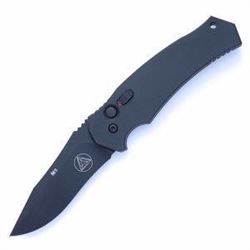 *NEW* COMBATIVE EDGE, M1 Automatic OTS, Black Titanium Handle, Black Plain 856537004192