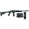 Image 1 : *NEW* MOSSBERG Flex-22 SA 22LR 16.25" 25+1 6-Pos FLEX Blk Stk Blued w/Take Down Bag 884110370655