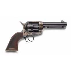 *NEW* 1873 Single Act .357MAG 4.75" Color-Case Hardened Barr Checkrd Walnut Grip SKU: SAT73-006LC