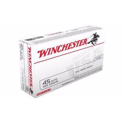 *NEW* WINCHESTER USA 45ACP 185GR FMJ FN (500 ROUNDS) 020892212374