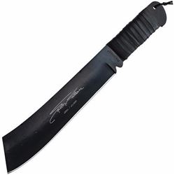 *NEW* Rambo IV Signature Machete, Black Leather, Black Plain (COLLECTIBLE!) 854135004330