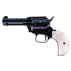 ^NEW^ Heritage RR22MB3BHPRL Rough Rider 22LR/22 Mag 3.75" 6rd Pearl BH Grip Blued 727962500132