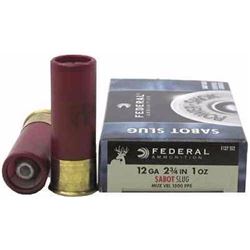 ^AMMO^ FEDERAL POWERSHOK 12GA 2.75 SABOT SLUG (150 ROUNDS) 029465027377