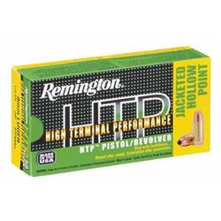 Remington Ammo HTP 9mm 115GR Jacketed Hollow Point 250 Rounds UPC 47700426501