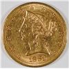 Image 1 : 1881 $5 GOLD LIBERTY AU