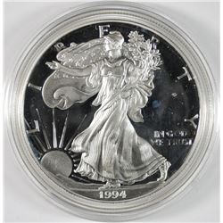 1994 PROOF AMERICAN SILVER EAGLE BOX / CERT - SCARCE