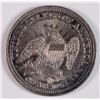 Image 2 : 1853 ARROWS AND RAYS SEATED LIBERTY QUARTER CH AU