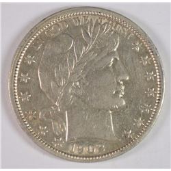 1902 BARBER HALF XF/AU