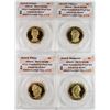 Image 1 : 4 COIN 2010 PRESIDENTIAL ONE DOLLAR SET ANACS MS 70!