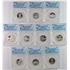 Image 1 : 10 COIN 2010 QUARTER PARKS SET ANACS PROOF 70!