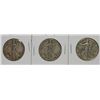Image 1 : 3 WALKING LIBERTY HALF DOLLARS - (1941 P, D & S) 2- VG/FINE, 1941-S AU/XF
