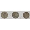 Image 2 : 3 WALKING LIBERTY HALF DOLLARS - (1941 P, D & S) 2- VG/FINE, 1941-S AU/XF