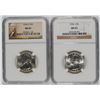 Image 1 : 2 NGC MS65 WASHINGTON QUARTERS - 1954 & 1960-D