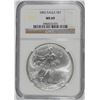Image 1 : 2002 AMERICAN SILVER EAGLE NGC MS69