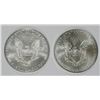 Image 2 : 2 - AMERICAN SILVER EAGLE - 2009 & 2013 - BOTH BU