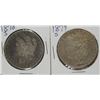 Image 1 : 2 - MORGAN SILVER DOLLARS; 1878-S AG / G  & 1879-S VG